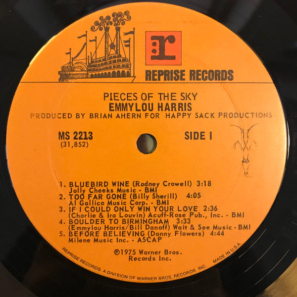 Emmylou Harris : Pieces Of The Sky (LP, Album, Ter)