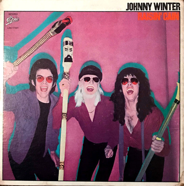 Johnny Winter : Raisin' Cain (LP, Album, Promo)