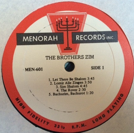 The Brothers Zim : Let There Be Shalom (LP, Album)