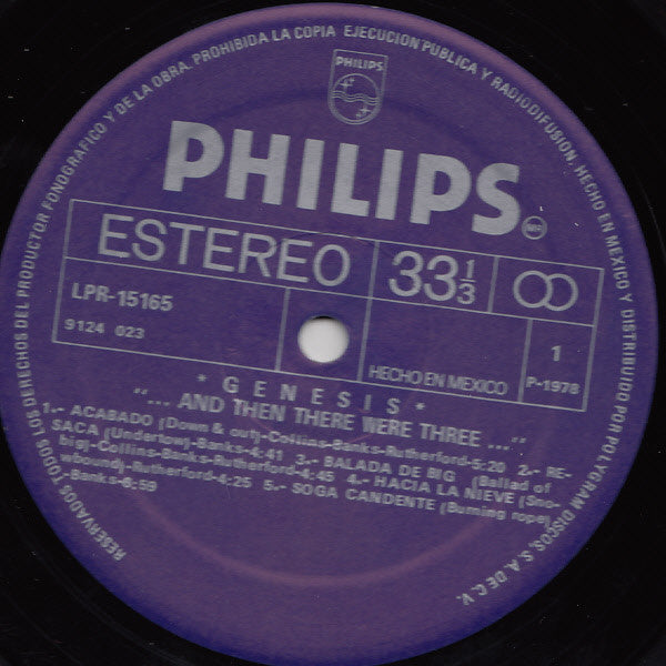 Genesis : ...And Then There Were Three... (LP, Album, RE)