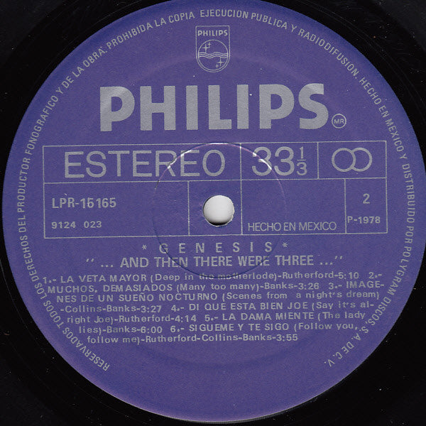 Genesis : ...And Then There Were Three... (LP, Album, RE)
