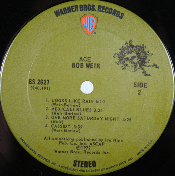 Bob Weir : Ace (LP, Album, Ter)