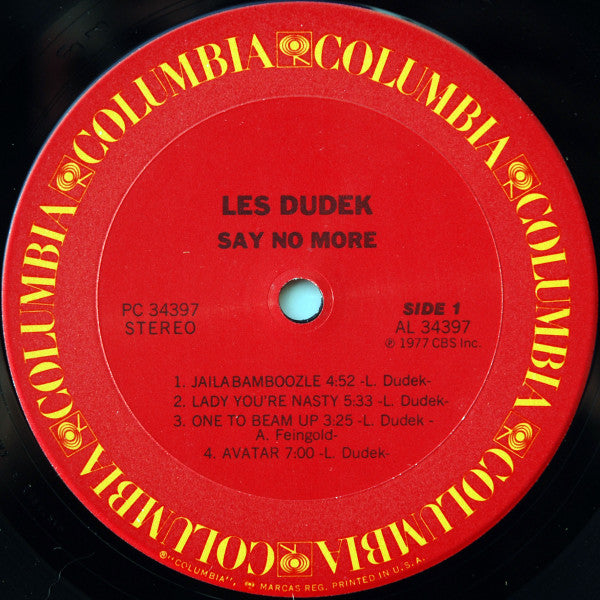 Les Dudek : Say No More (LP, Album, Pit)
