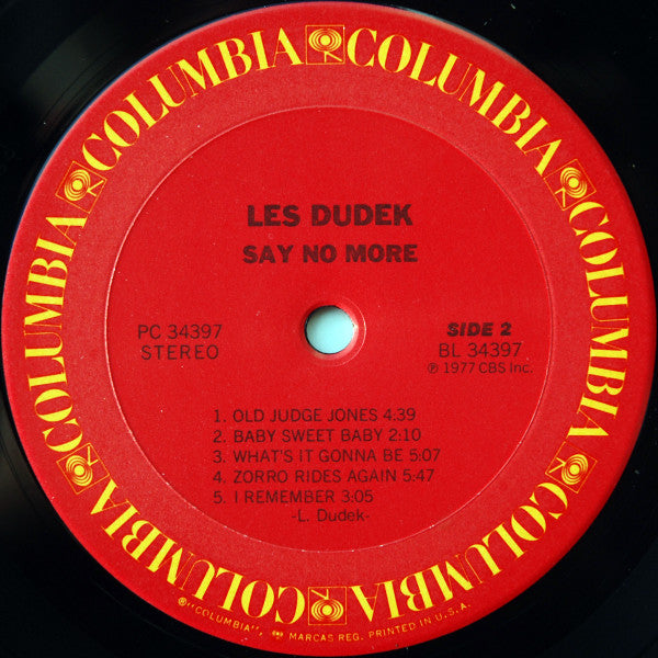 Les Dudek : Say No More (LP, Album, Pit)