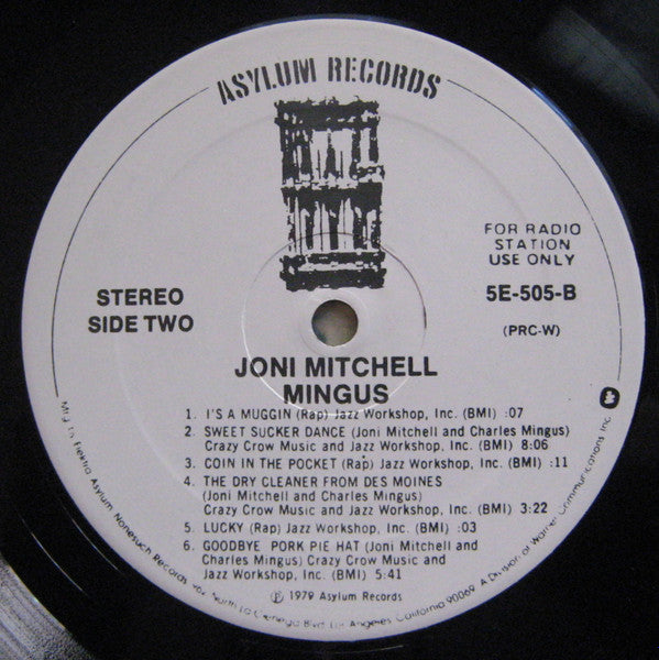 Joni Mitchell : Mingus (LP, Album, Promo, PRC)