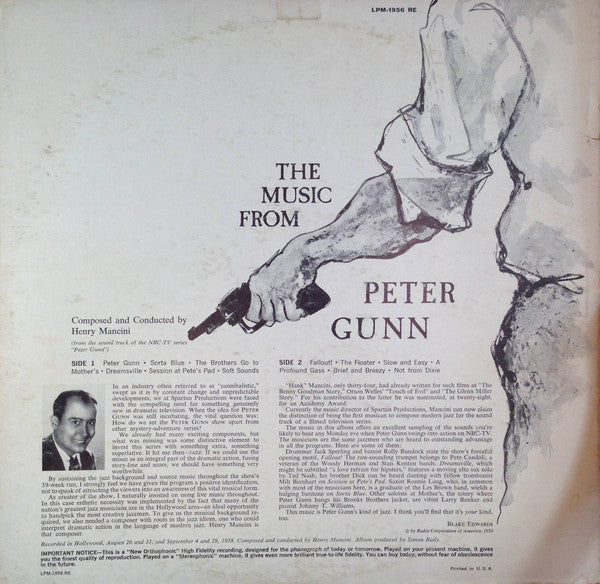 Henry Mancini : The Music From "Peter Gunn" (LP, Album, Mono, Ind)