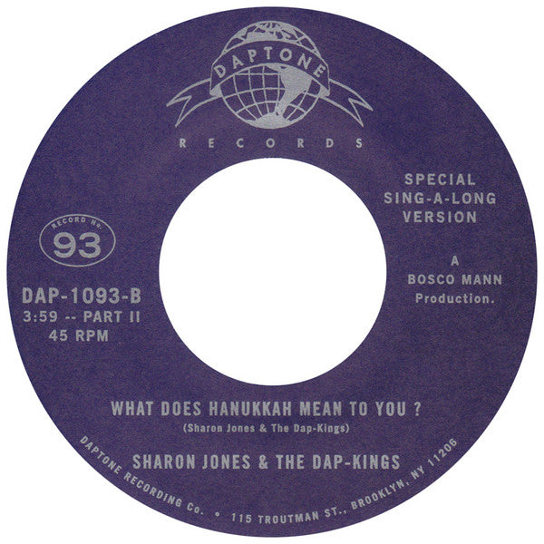 Sharon Jones & The Dap-Kings : 8 Days (Of Hanukkah) (7", Single)