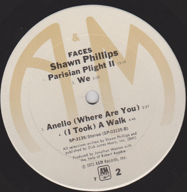Shawn Phillips (2) : Faces (LP, RE)
