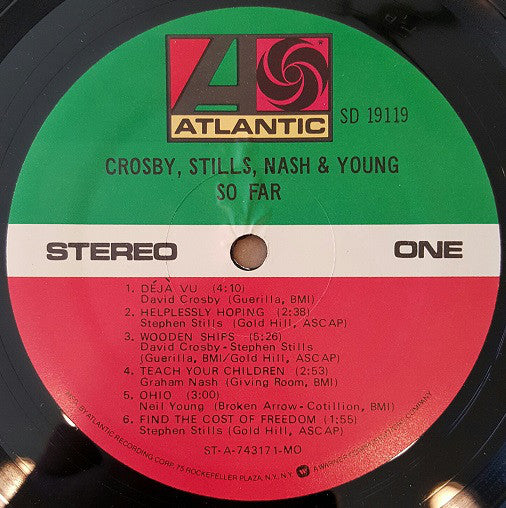 Crosby Stills Nash And Young* : So Far (LP, Comp, RE, Mon)