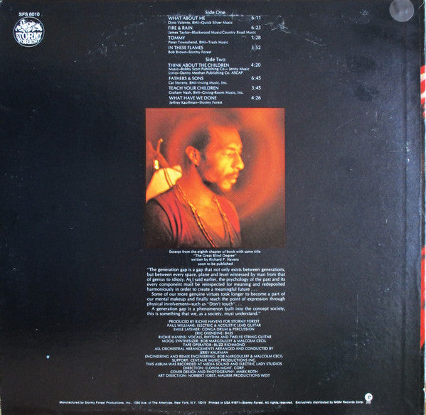 Richie Havens : The Great Blind Degree (LP, Album)