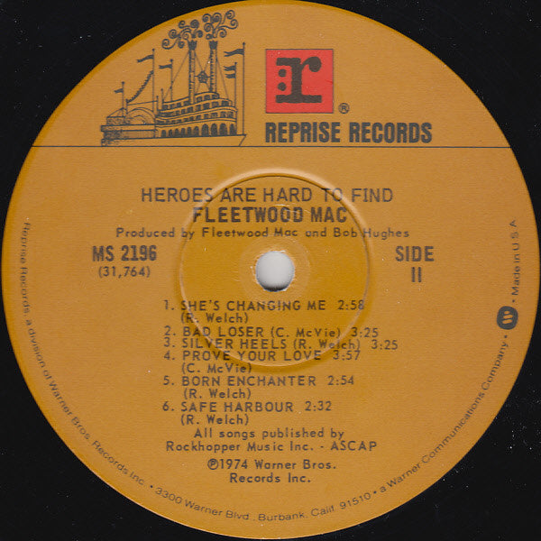 Fleetwood Mac : Heroes Are Hard To Find (LP, Album, RE, Win)