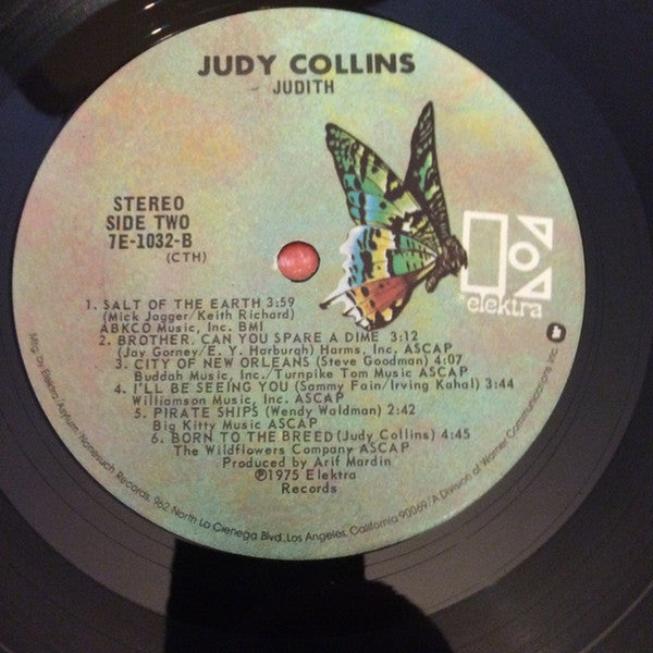 Judy Collins : Judith (LP, Album, CTH)