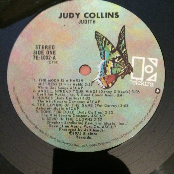Judy Collins : Judith (LP, Album, CTH)