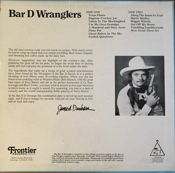 Bar D Wranglers : On Stage (LP, Album)