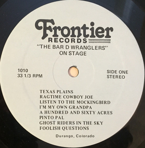 Bar D Wranglers : On Stage (LP, Album)