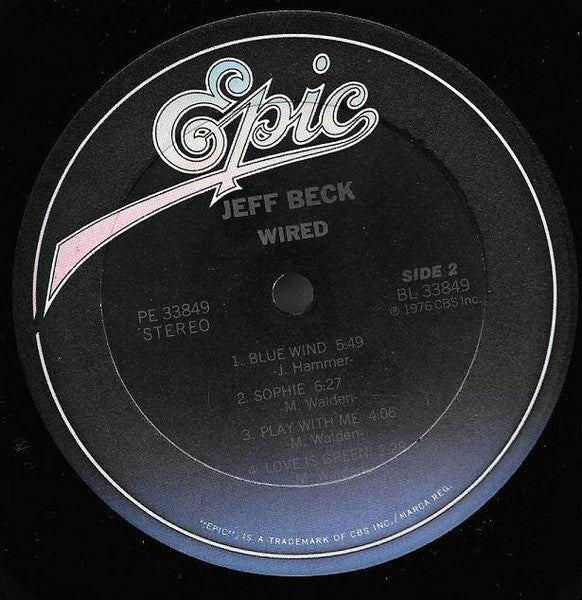 Jeff Beck : Wired (LP, Album, RE, Ter)