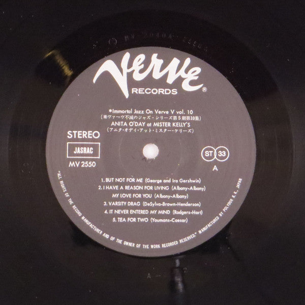 Anita O'Day : At Mister Kelly's (LP, Album)