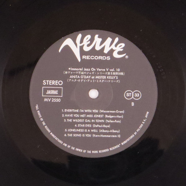 Anita O'Day : At Mister Kelly's (LP, Album)