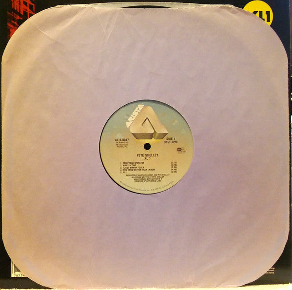 Pete Shelley : XL•1 (LP, Album)