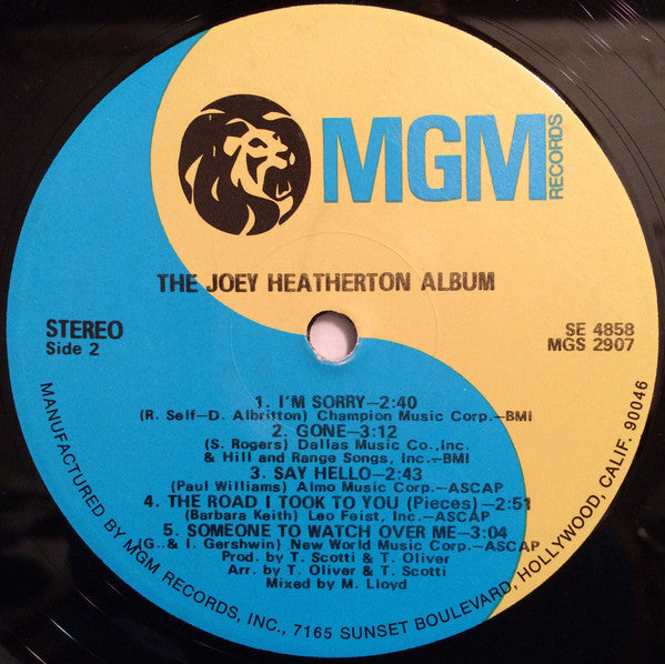 Joey Heatherton : The Joey Heatherton Album (LP, Album)