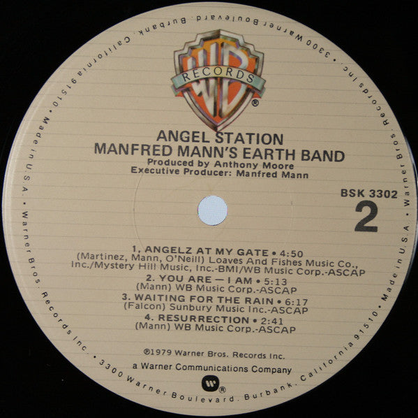 Manfred Mann's Earth Band : Angel Station (LP, Album, Jac)