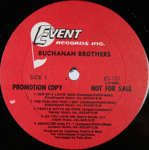Buchanan Brothers (2) : Medicine Man / Son Of A Lovin' Man (LP, Album, Promo)