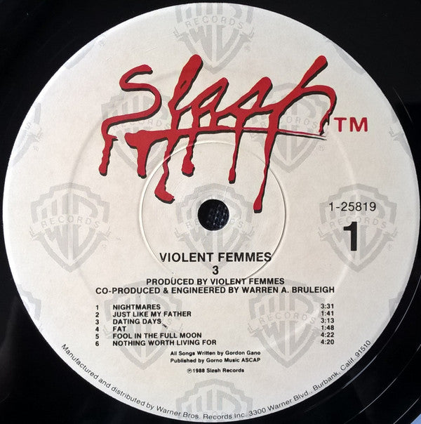Violent Femmes : 3 (LP, Album, Spe)