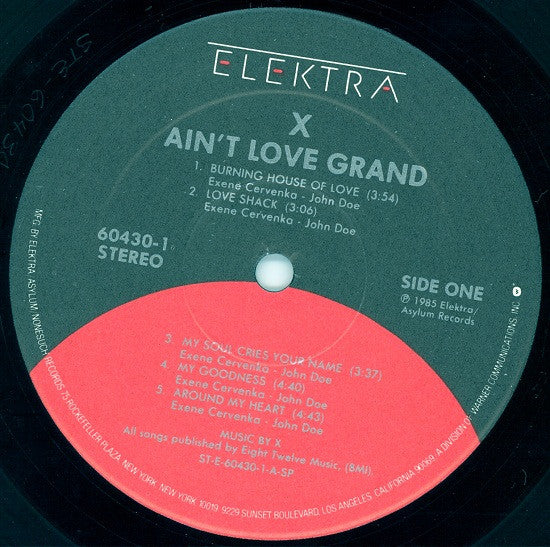 X (5) : Ain't Love Grand (LP, Album, Spe)