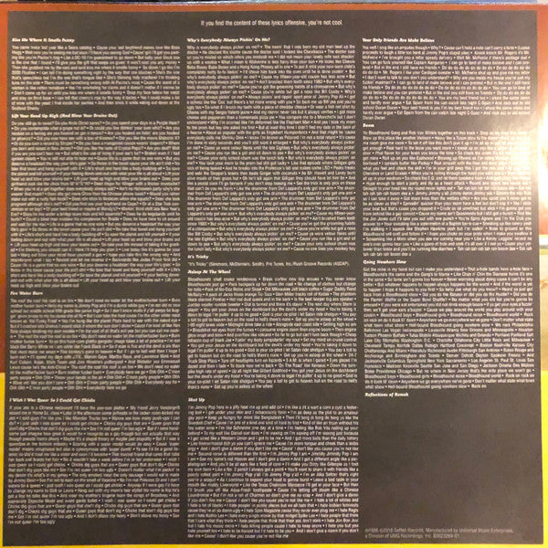 Bloodhound Gang : One Fierce Beer Coaster (LP, Album, RE, Yel)