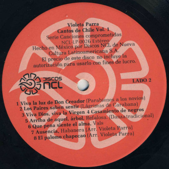Violeta Parra : Cantos De Chile Vol. 1 (LP, Album)