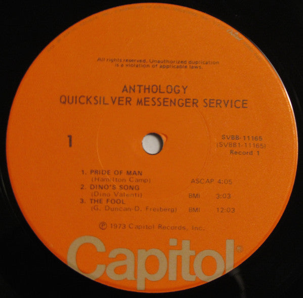 Quicksilver Messenger Service : Anthology (2xLP, Comp)