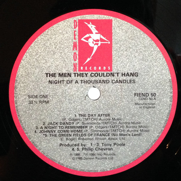 The Men They Couldn't Hang : Night Of A Thousand Candles (LP, Album, RE)