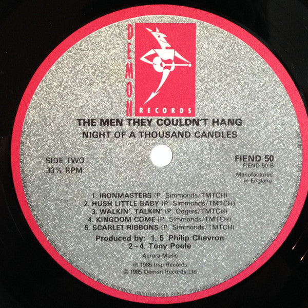 The Men They Couldn't Hang : Night Of A Thousand Candles (LP, Album, RE)