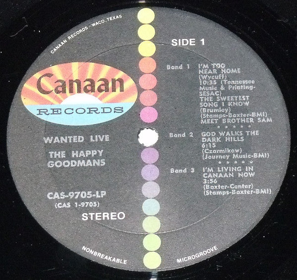 The Happy Goodman Family : Wanted Live (LP, Album)