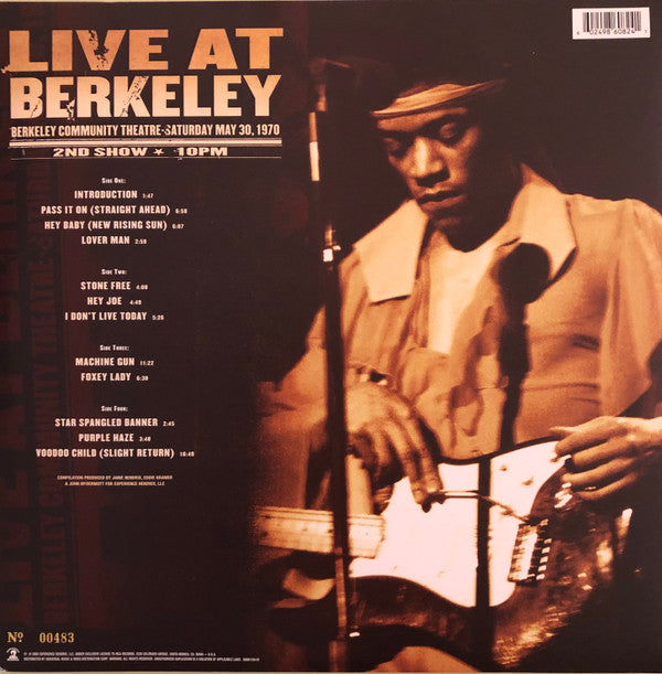 The Jimi Hendrix Experience : Live At Berkeley (2xLP, Album, Ltd, Num, 180)