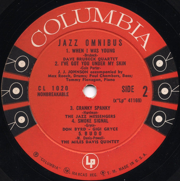 Various : Jazz Omnibus (LP, Album, Comp, Mono)