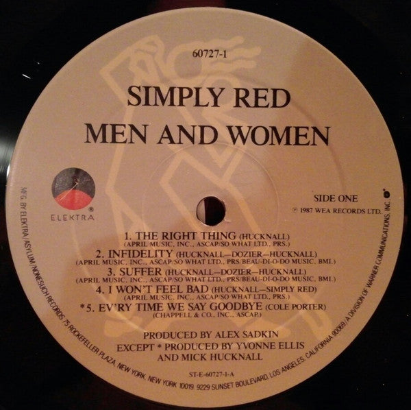 Simply Red : Men And Women (LP, Album)