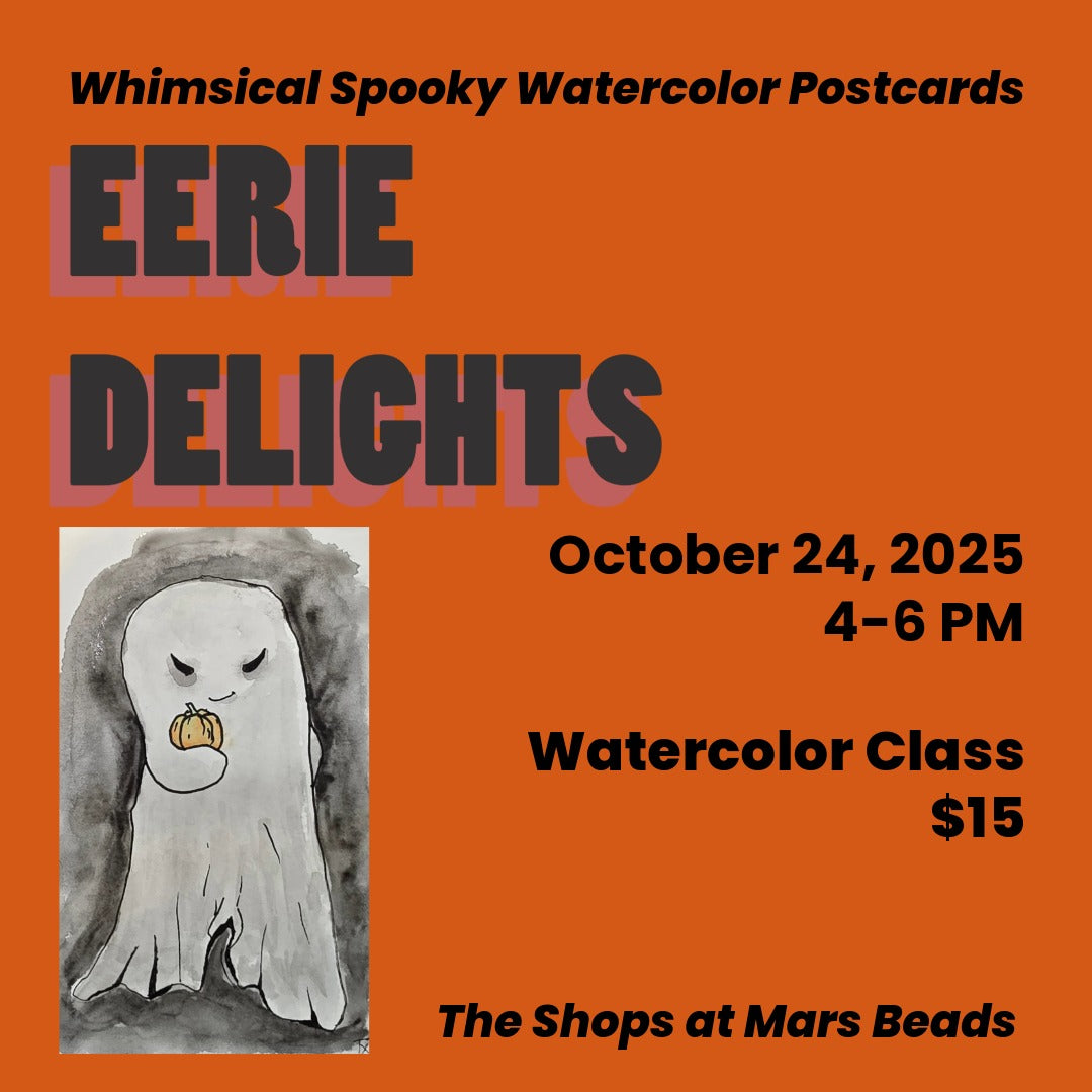 Eerie Delights Watercolor Postcards Class