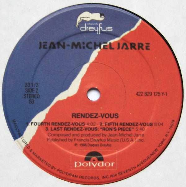 Jean-Michel Jarre : Rendez-Vous (LP, Album, 53 )