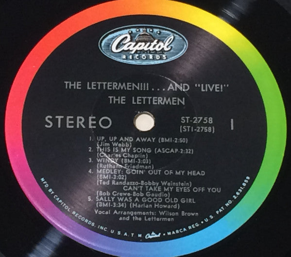 The Lettermen : The Lettermen!!! ...And "Live!" (LP, Album, Jac)
