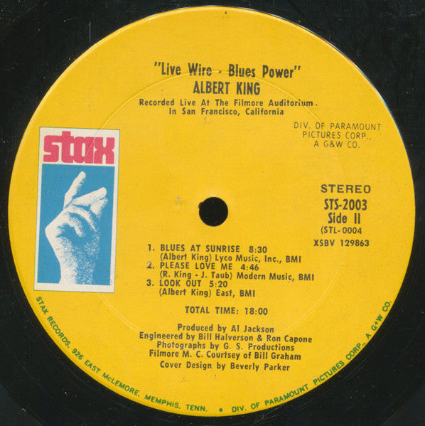 Albert King : Live Wire / Blues Power (LP, Album, Pit)