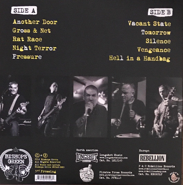 Bishops Green : Pressure (LP, Album, Ltd, RP, Yel)