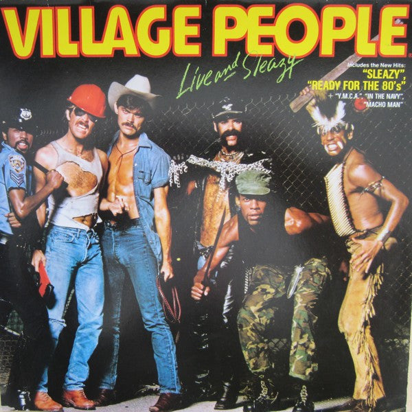 Village People : Live And Sleazy (2xLP, Album, Gat)