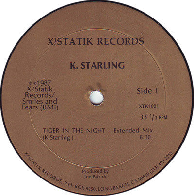 K. Starling : Tiger In The Night (12")