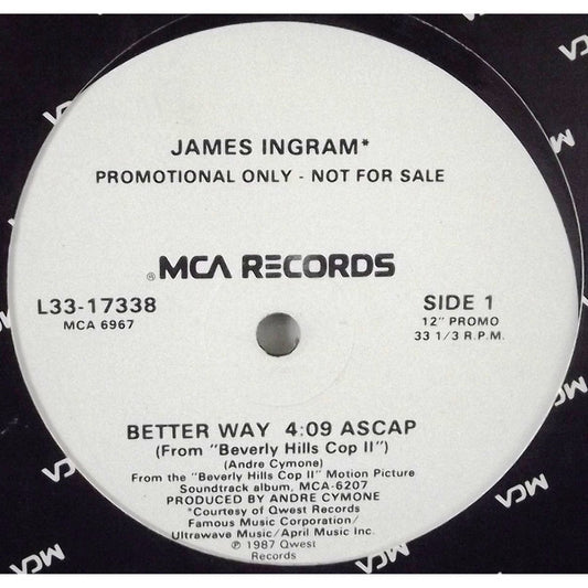 James Ingram : Better Way (12", Promo)