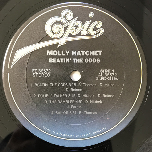 Molly Hatchet : Beatin' The Odds (LP, Album, Pit)