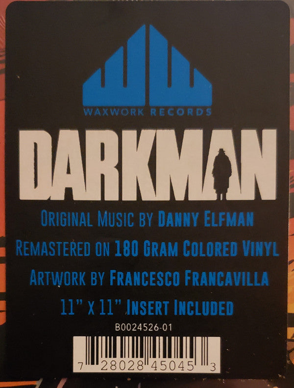 Danny Elfman : Darkman (LP, Album, RE, RM, Ora)