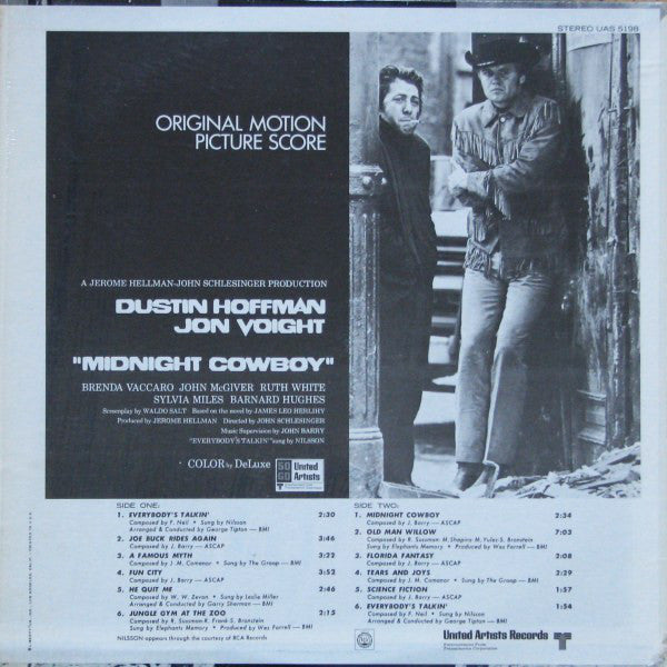 Various : Midnight Cowboy (Original Motion Picture Score) (LP, Album, All)