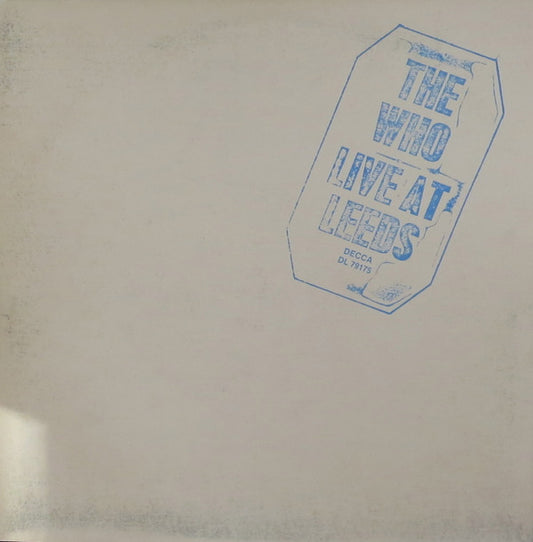 The Who : Live At Leeds (LP, Album, Ter)