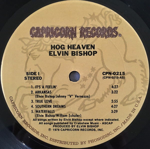 Elvin Bishop : Hog Heaven (LP, Album, Ter)